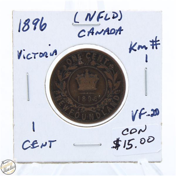 CDN NFLD CENT COLLECTION 1896
