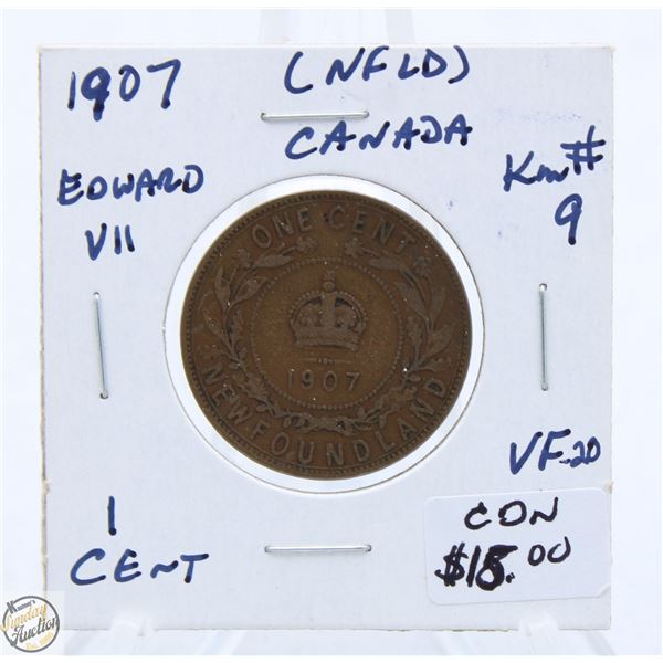CDN NFLD CENT COLLECTION 1907