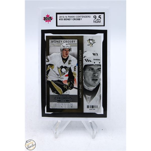 SIDNEY CROSBY 2013-14 KSA 9.5 NEAR GEM