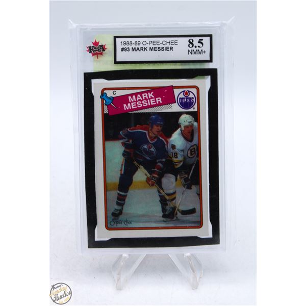 MARK MESSIER KSA 8.5 + 1988-89 O PEE CHEE
