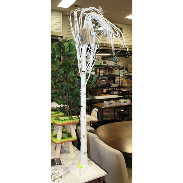 NEW 53 INCH WHITE ARTIFICIAL TREE WITH LIGHTS