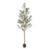 Image 1 : NEWLY ASSEMBLED 7FT ARTIFICIAL OLIVE TREE