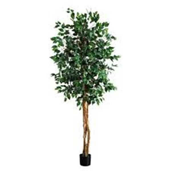 NEW 74 INCH FAUX FICUS TREE