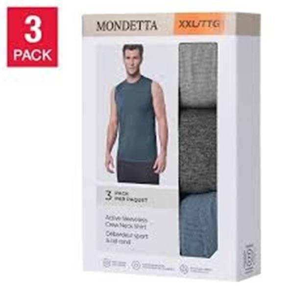 NEW MONDETTA MEDIUM 3PK CREW NECK SHIRTS