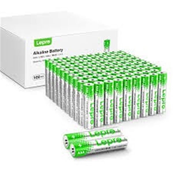 NEW WITH BOX 100PCS LEPRO ALKALINE BATTERIES AAA