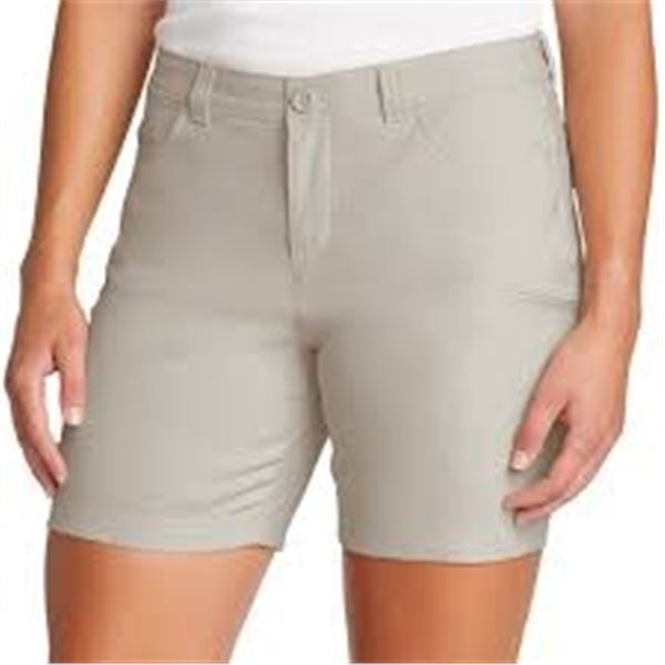 NEW EDDIE BAUER WOMENS 7 INCH TECH SHORTS SIZE 8