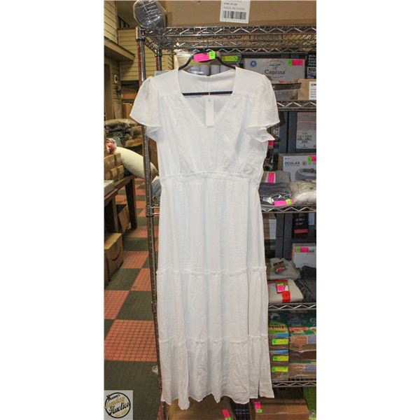 NEW VOTEPRETTY SUMMER MAXI DRESS WHITE MEDIUM