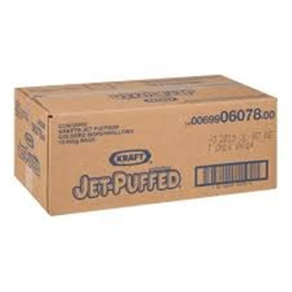 NEW 12 X 250G KRAFT JET PUFFED COLORED MARSHMALLOW