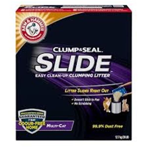 NEW 28LB ARM & HAMMER CLUMP & SEAL LITTER PURPLE