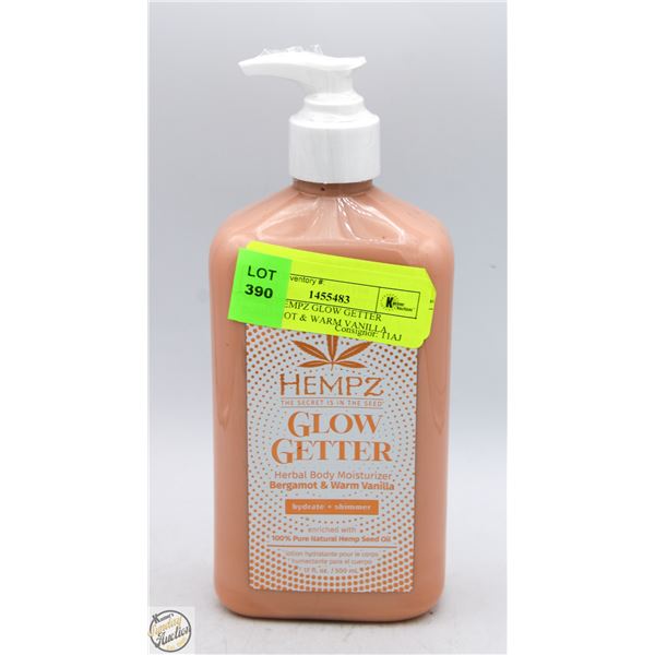 500ML HEMPZ GLOW GETTER BERGAMOT & WARM VANILLA
