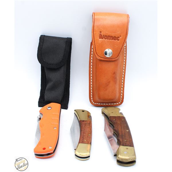 3 POCKET KNIVES