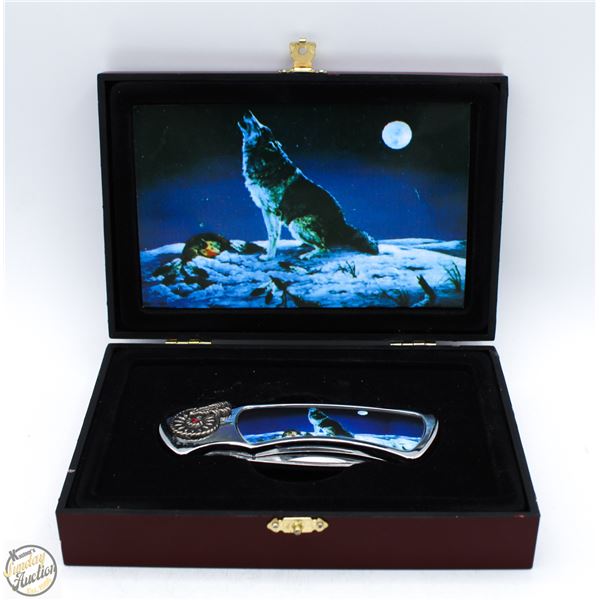 WOLF POCKET KNIFE IN CASE