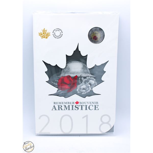 2018 CANADA ARMSTICE WWI $2 SPECIAL ISSUE 6 COIN