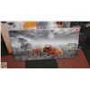 Image 1 : NEW COW HIGHLAND 20" X 40" WALL CANVAS ART
