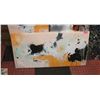 Image 1 : NEW WARM COLORED 50 X 100CM ABSTRACT WALL ART
