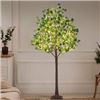 Image 1 : NEW 6FT LIGHTED BUCKLEY ARTIFICIAL EUCALYPTUS TREE