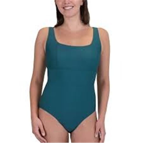 NEW ROOTS SIZE 8 WOMENS SWIMSUIT BLUE