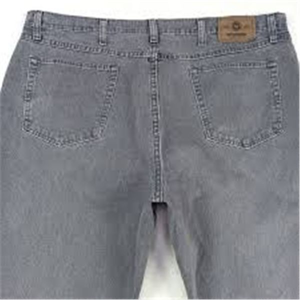 NEW WRANGLER MENS 40 X 30 GREY JEANS