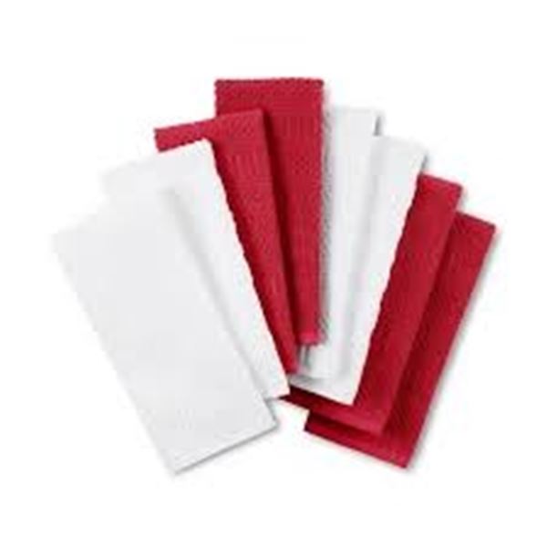 NEW KITCHENAID 8-PACK KITCHEN TOWELS 17 X 28 INCH
