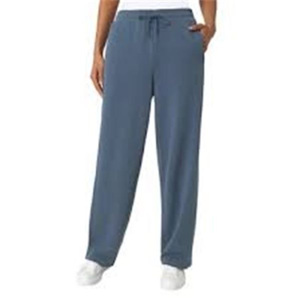 NEW MONDETTA SOFT TERRY WIDE LEG PANT LARGE