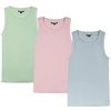 Image 1 : NEW TAHARI 3PK RIBBED COTTON TANK TOP XXL