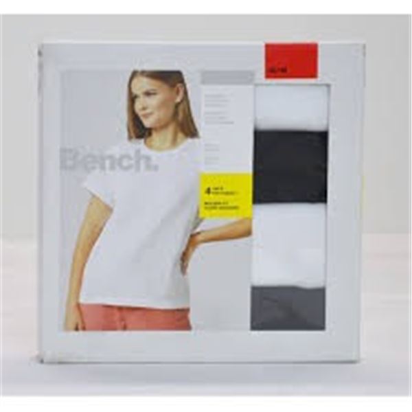 NEW BENCH 4PK WOMENS CREW NECK T-SHIRTS XXL