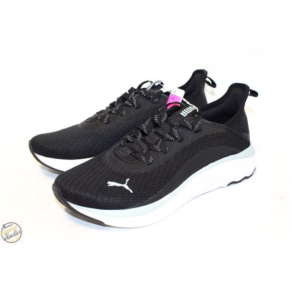 NEW PUMA SOFT FOAM WOMENS SIZE 8 BLACK SNEAKERS