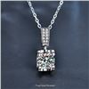 Image 1 : 1 CT GRA CERTIFIED ROUND BRILLIANT 925S NECKLACE