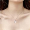 Image 3 : 1CT GRA CERTIFIED ROUND BRILLIANT 925S NECKLACE