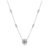 Image 4 : 1 CT GRA CERTIFIED ROUND BRILLIANT 925S NECKLACE