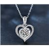 Image 1 : 1 CT GRA CERTIFIED ROUND BRILLIANT 925S NECKLACE
