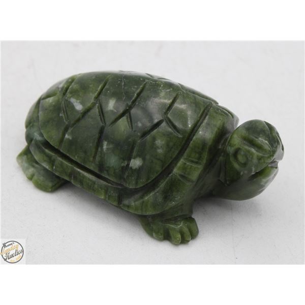 #2915-HAND CRAFTED GREEN JADE TORTOISE