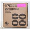 Image 2 : NEW WRENBURY KITCHENWARE 4PC CRUMPET RINGS