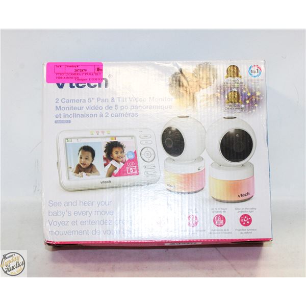 VTECH 2 CAMERA 5" PAN & TILT VIDEO MONITOR