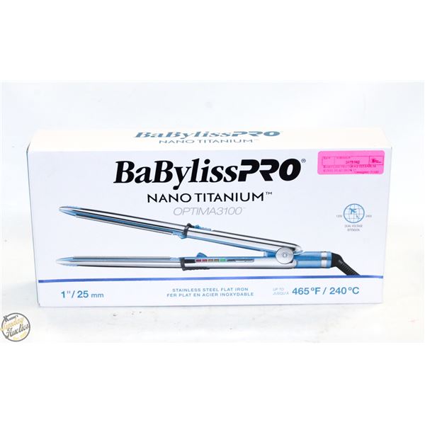 BABYLISS PRO NANO TITANIUM STEEL FLAT IRON 1"