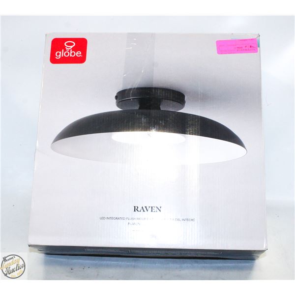 GLOBE RAVEN LED INTERGEATED FLUSH MOUNT