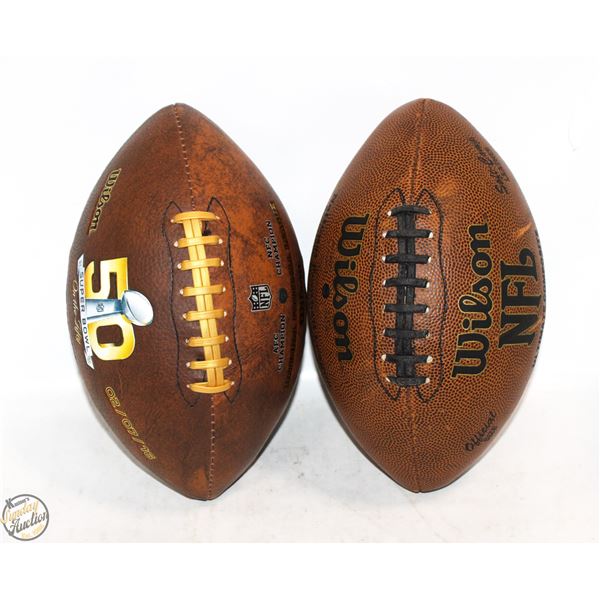 2 FOOTBALLS