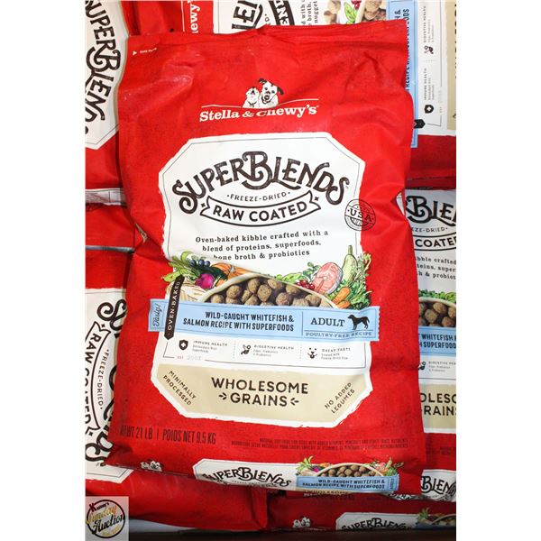 21LBS BAG OF STELLA & CHEWY'S SUPER BLEND FREEZE