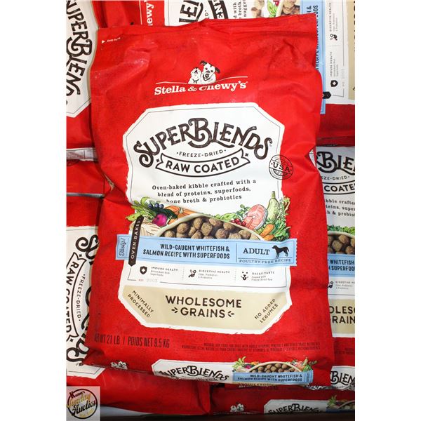 21LBS BAG OF STELLA & CHEWY'S SUPER BLEND FREEZE