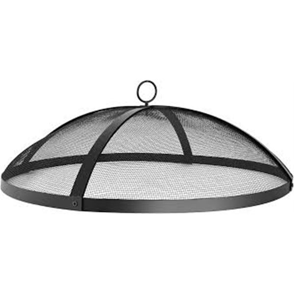 NEW HEAVY DUTY FIRE PIT SPARK SCREEN 20" BLACK