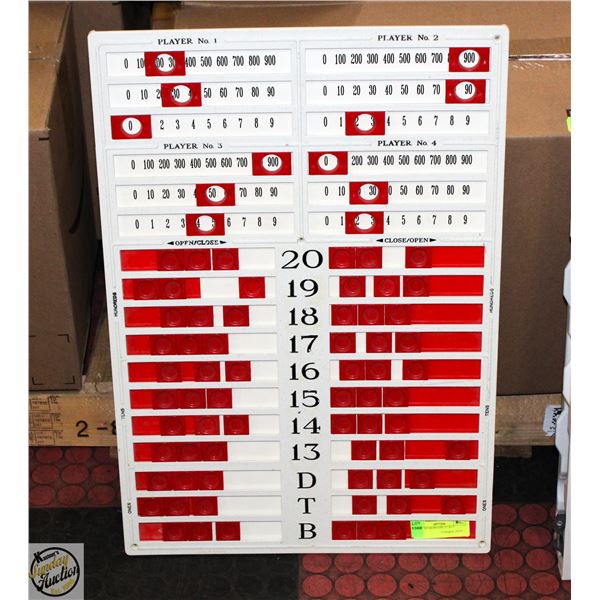 GAME SCOREBOARD 25"X17"