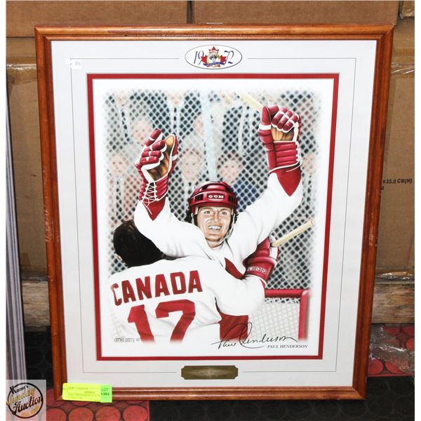 PAUL HENDERSON 22" X 17" TEAM CANADA PIC