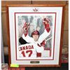 Image 1 : PAUL HENDERSON 22" X 17" TEAM CANADA PIC