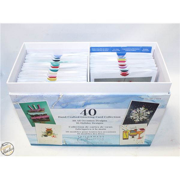 40PK HAND CRAFTED GREETING CARDS TAILORMADE