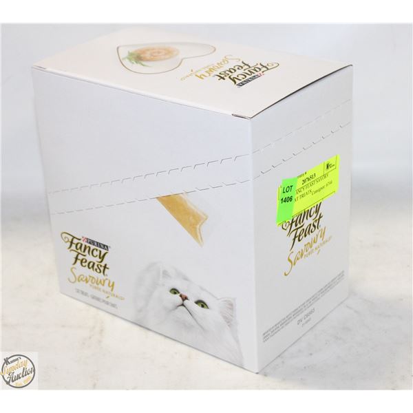 PURINA FANCY FEAST SAVORY PUREE CAT TREATS BB 2/25