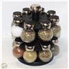 Image 1 : 16 JAR REVOLVING COUNTERTOP SPICE RACK+SPICES