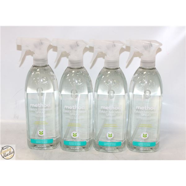 4 X 828ML METHOD DAILY SHOWER SPRAY CLEANER