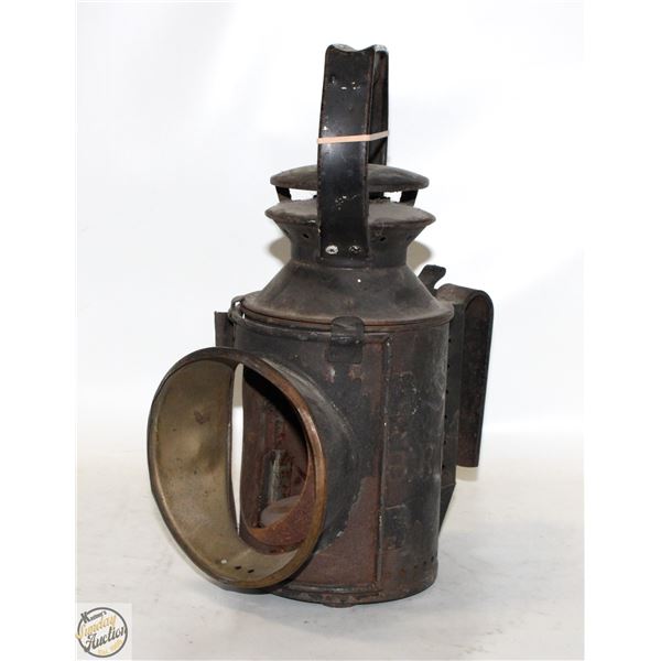 VINTAGE IRAQI AMRY LANTERN (MISSING LENSES)