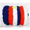 Image 1 : CROCHET OILERS-COLORS 48"X56" AFGHAN HANDMADE