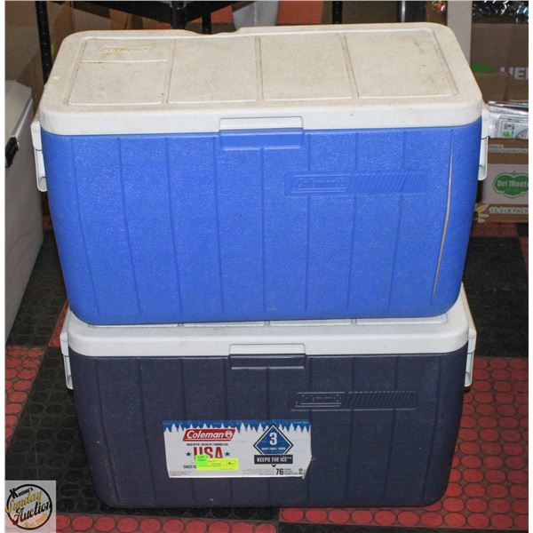 2 COLEMAN COOLERS